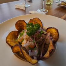 Ceviche with Sweet Potato Crisps